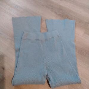Abercrombie & Fitch Blue Ribbed Knit Pants Xs
